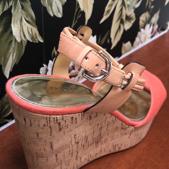 COACH wedges! WORN ONCE! - Picture 3 of 7